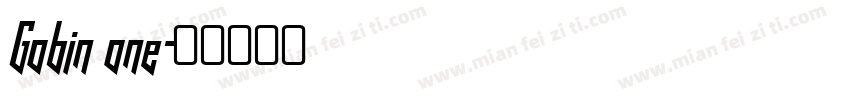 Gobin one字体转换